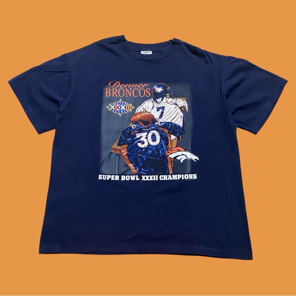 Tour Champs NFL Denver Broncos 1998 Super Bowl XXXII Champions Tee